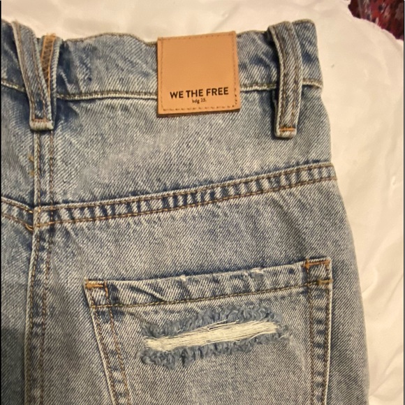 🆕Free people Jean skirt🥰 - Picture 4 of 6